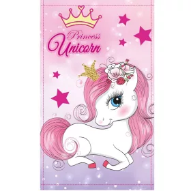   Unikornis Princess kéztörlő, arctörlő, törölköző 30x50cm