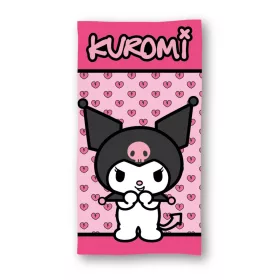   Hello Kitty Kuromi Pink fürdőlepedő, strand törölköző 70x140cm (Fast Dry)