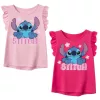 Disney Lilo és Stitch, A csillagkutya Tiny Smile gyerek rövid póló, felső 3 - 8 év / 98 - 128 cm
