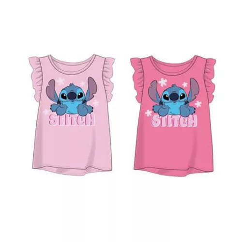 Disney Lilo és Stitch, A csillagkutya Tiny Smile gyerek rövid póló, felső 3 - 8 év / 98 - 128 cm