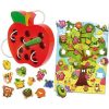 Montessori baby 2az1-ben kézségfejlesztő játék - gyümölcsök