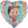 Mása és a medve Rainbow fólia lufi 46 cm