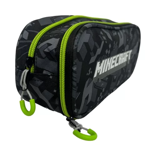 Minecraft Camo Terra 2 rekeszes tolltartó 23,5 cm