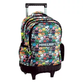 Minecraft Chibi prémium gurulós iskolatáska, táska 42 cm