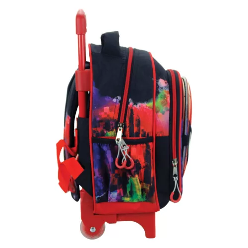Pókember Global gurulós ovis hátizsák, táska 30 cm maszkkal