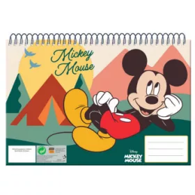 Disney Mickey Nature A/4 spirál vázlatfüzet, 30 lapos