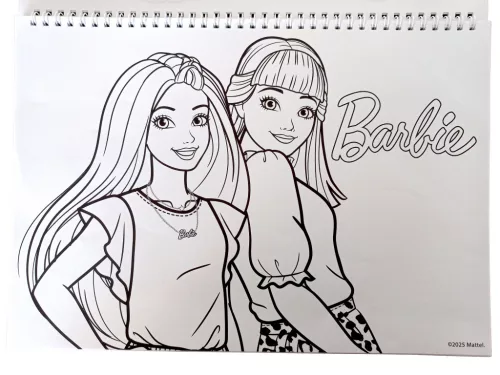Barbie Paints A/4 spirál vázlatfüzet 40 lapos matricával