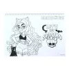 Monster High Crew A/4 spirál vázlatfüzet 40 lapos matricával