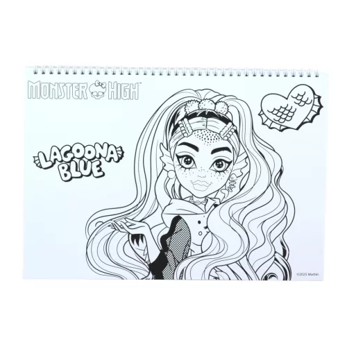 Monster High Crew A/4 spirál vázlatfüzet 40 lapos matricával