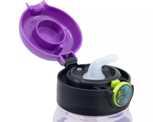 Wednesday Nevermore Academy műanyag szívószálas kulacs 510 ml