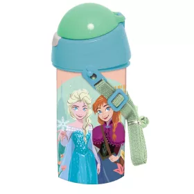   Disney Jégvarázs Together műanyag szívószálas kulacs akasztóval 500 ml