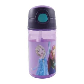   Disney Jégvarázs Modern Magic műanyag szívószálas kulacs akasztóval 350 ml