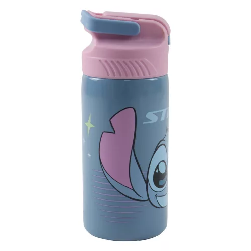 Disney Lilo és Stitch, a csillagkutya Alien 626 alumínium szívószálas kulacs akasztóval 500 ml