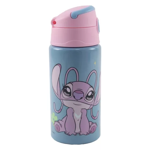Disney Lilo és Stitch, a csillagkutya Aliens alumínium szívószálas kulacs akasztóval 500 ml