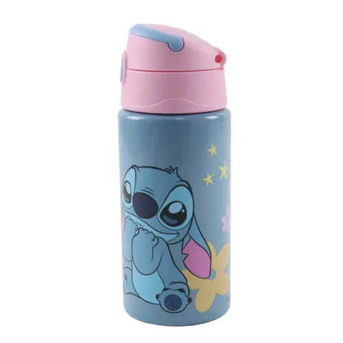 Disney Lilo és Stitch, a csillagkutya Aliens alumínium szívószálas kulacs akasztóval 500 ml