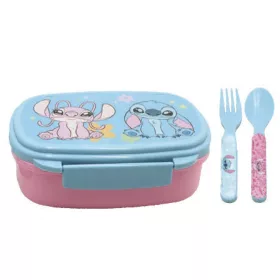   Disney Lilo és Stitch, a csillagkutya Alien 626 szendvicsdoboz + evőeszköz szett