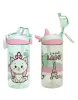 Disney Marie Little Lady műanyag szívószálas kulacs akasztóval 450 ml