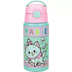   Disney Marie Little Lady alumínium szívószálas kulacs akasztóval 500 mll