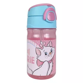   Disney Marie Dots műanyag szívószálas kulacs akasztóval 350 ml