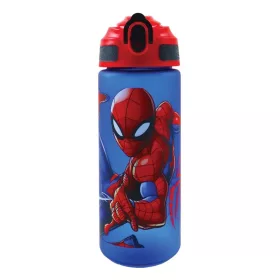   Pókember Evergreen műanyag matt szívószálas kulacs 600 ml