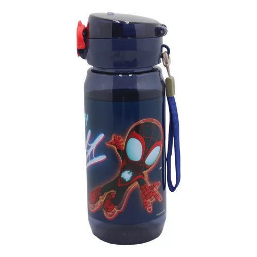 Pókember Spidey Web műanyag kulacs akasztóval 600 ml