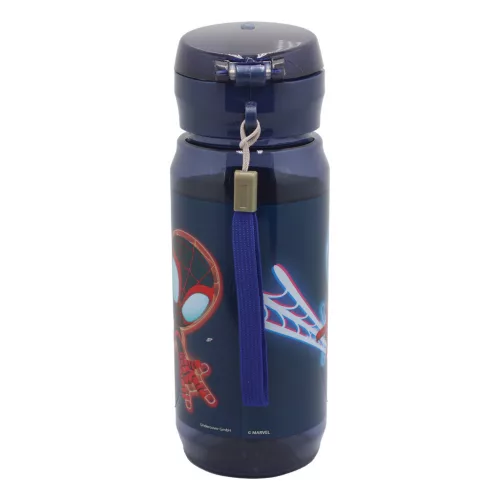 Pókember Spidey Web műanyag kulacs akasztóval 600 ml