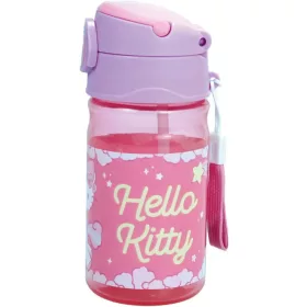   Hello Kitty Unicorn műanyag szívószálas kulacs akasztóval 350 ml