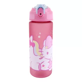   Hello Kitty Unicorn műanyag matt szívószálas kulacs 600 ml