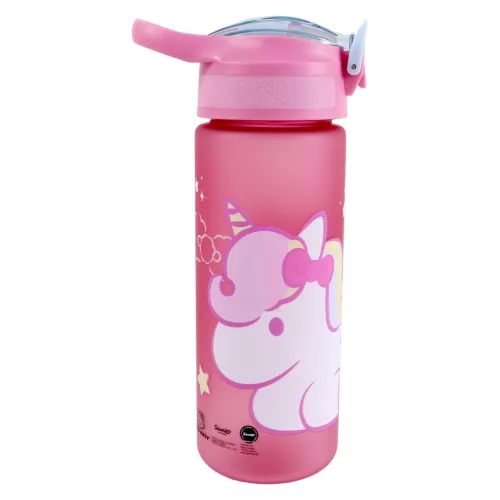 Hello Kitty Unicorn műanyag matt szívószálas kulacs 600 ml