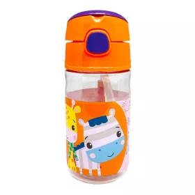   Fisher-Price Animals Jungle műanyag szívószálas kulacs akasztóval 350 ml