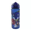 Sonic a sündisznó Fast Lane műanyag matt szívószálas kulacs 600 ml