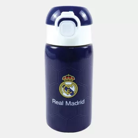 Real Madrid Blue alumínium szívószálas kulacs 500 ml