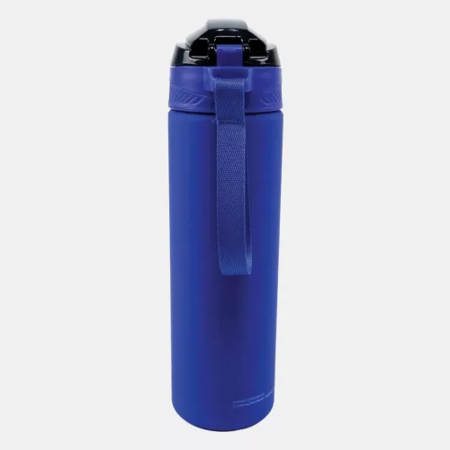 Real Madrid Blue műanyag matt szívószálas kulacs 700 ml