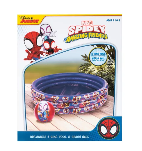 Pókember Spidey Friends 3 gyűrűs gyerek medence és strandlabda szett
