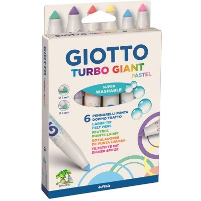 Turbo Giant pasztell rostirón 6 db-os Giotto