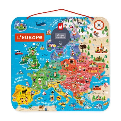 Janod 05476 Mágneses Európa térkép