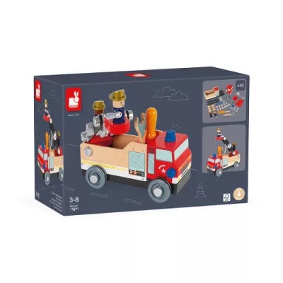 Janod 06469 Brico'kids DIY tűzoltókocsi