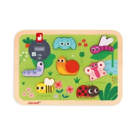   Janod J07120 A kert formapuzzle készségfejleszető játék +18 hónapos kortól