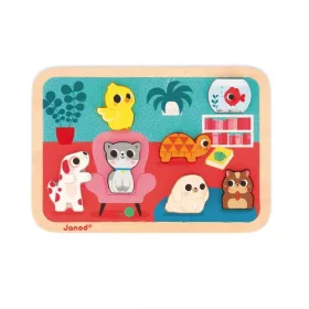   Janod J07122 Állatok formapuzzle készségfejleszető játék +18 hónapos kortól