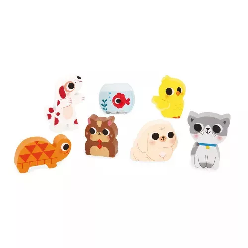 Janod J07122 Állatok formapuzzle készségfejleszető játék +18 hónapos kortól