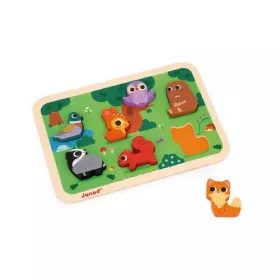   Janod J07123 Az erdő formapuzzle készségfejleszető játék +18 hónapos kortól