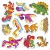 Janod J09158 Kreatív doboz vastag, áthelyezhető dinoszaurusz matricákkal - 2 éves kortól