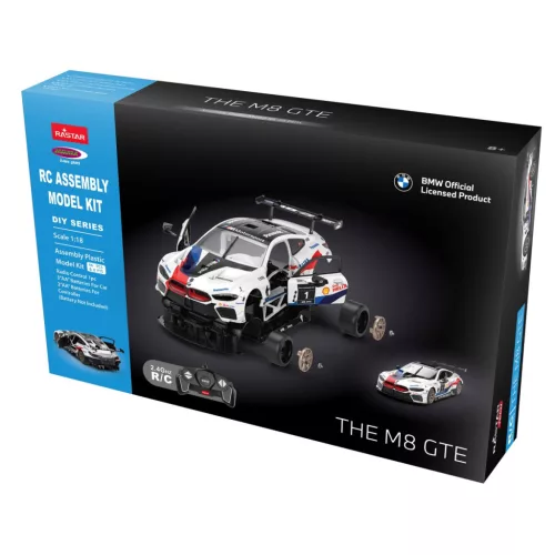 Jamara 403130 BMW M8 GTE 1:18 fehér 2,4GHz készlet