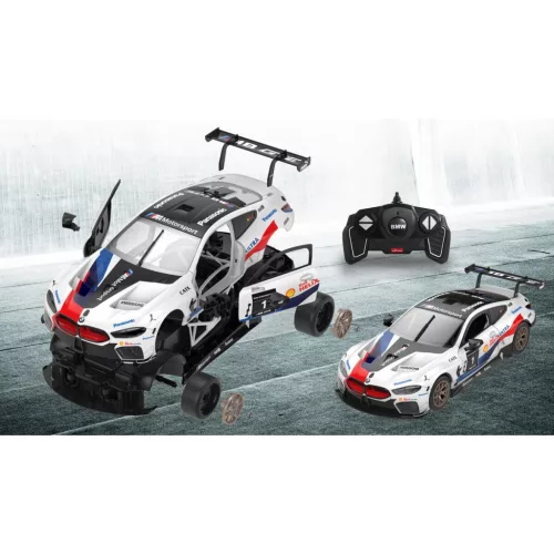 Jamara 403130 BMW M8 GTE 1:18 fehér 2,4GHz készlet