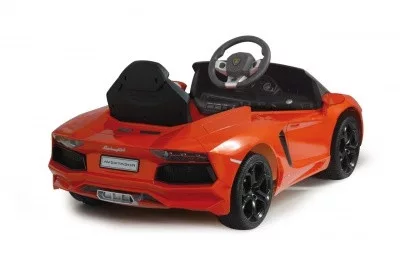 Elektromos Lamborghini Aventador kisautó fénnyel és hanggal, narancs 404605 Jamara