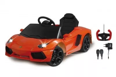 Elektromos Lamborghini Aventador kisautó fénnyel és hanggal, narancs 404605 Jamara