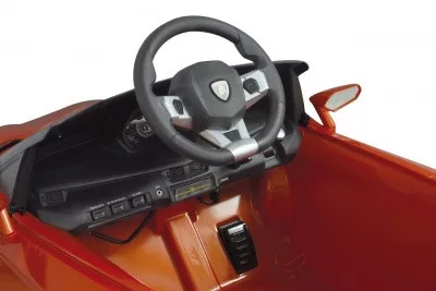 Elektromos Lamborghini Aventador kisautó fénnyel és hanggal, narancs 404605 Jamara