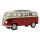 Jamara 405145 VW T1 busz Diecast 1:24 piros LED hanggal és visszahúzós motorral