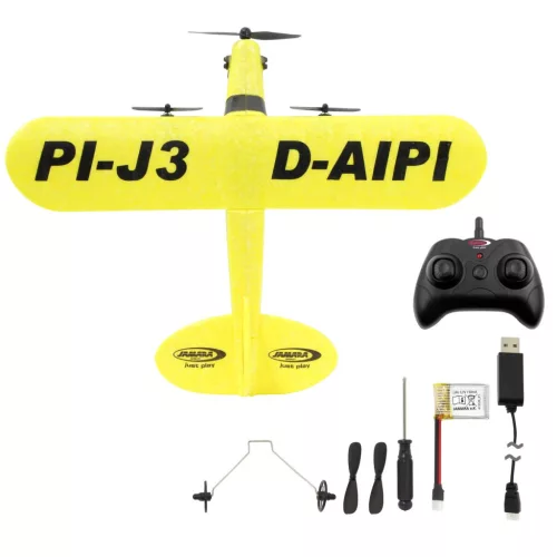 Jamara 410191 Piper J3-CUB repülőgép 2,4 GHz Gyro 2CH