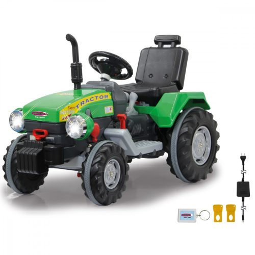 Jamara 460276 Akkumulátoros jármű Traktor Power Drag zöld 12V